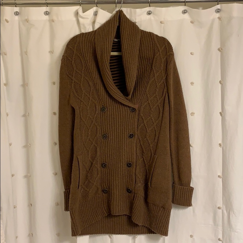 Brown Fossil Cardigan. Great Condition! Oversized